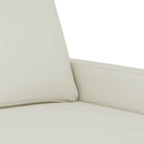sofasæt 3 dele med hynder velour cremefarvet