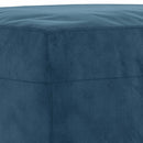 sofasæt 3 dele med hynder velour blå