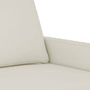 sofasæt 2 dele med hynder velour cremefarvet