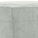 sofasæt 3 dele med hynder velour lysegrå