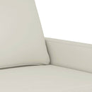 sofasæt 3 dele med hynder velour cremefarvet