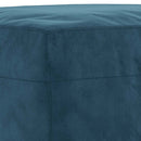 sofasæt 3 dele med hynder velour blå