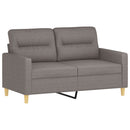 sofasæt 4 dele med hynder stof gråbrun