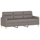 sofasæt 4 dele med hynder stof gråbrun