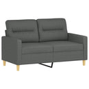 sofasæt 4 dele med puder stof mørkegrå