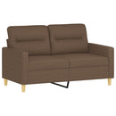 sofasæt 4 dele med puder stof brun