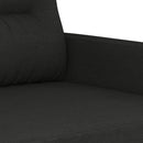 sofasæt 4 dele med puder stof sort