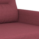 sofasæt 4 dele med puder stof vinrød