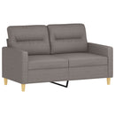 sofasæt 4 dele med puder stof gråbrun