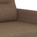 sofasæt 2 dele med puder stof brun