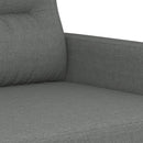 sofasæt 3 dele med puder stof mørkegrå