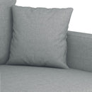 sofasæt 4 dele med puder stof lysegrå