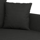 sofasæt 4 dele med puder stof sort