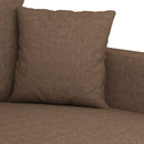 sofasæt 2 dele med hynder stof brun