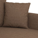 sofasæt 2 dele med hynder stof brun