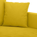 sofasæt 3 dele med hynder velour gul