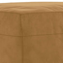 sofasæt 3 dele med hynder velour brun