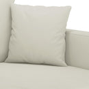 sofasæt 3 dele med hynder velour cremefarvet