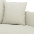 sofasæt 3 dele med hynder velour cremefarvet