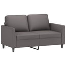 sofasæt 4 dele med hynder kunstlæder grå
