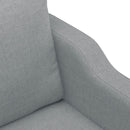 sofasæt 4 dele med hynder stof lysegrå