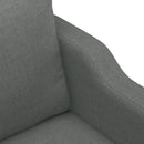 sofasæt 4 dele med puder stof mørkegrå