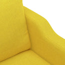 sofasæt 4 dele med puder stof lysegul