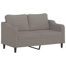 sofasæt 3 dele med hynder stof gråbrun