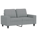sofasæt 4 dele stof lysegrå