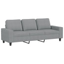 sofasæt 4 dele stof lysegrå