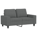 sofasæt 4 dele stof mørkegrå