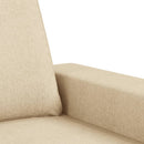 sofasæt 4 dele stof cremefarvet