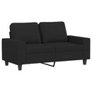 sofasæt 4 dele stof sort