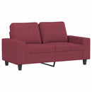 sofasæt 4 dele stof vinrød