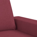sofasæt 4 dele stof vinrød