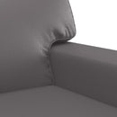 sofasæt 3 dele kunstlæder grå