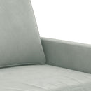 sofasæt 4 dele velour lysegrå