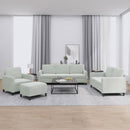 sofasæt 4 dele velour lysegrå