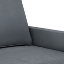sofasæt 4 dele velour mørkegrå