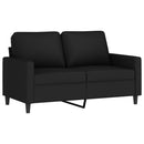 sofasæt 4 dele velour sort