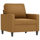 sofasæt 4 dele velour brun