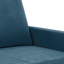 sofasæt 4 dele velour blå