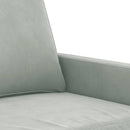 sofasæt 4 dele med puder velour lysegrå
