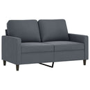 sofasæt 4 dele med puder velour mørkegrå