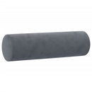 sofasæt 4 dele med puder velour mørkegrå
