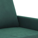 sofasæt 4 dele med puder velour mørkegrøn
