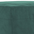 sofasæt 4 dele med puder velour mørkegrøn