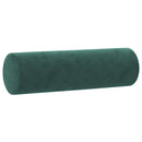 sofasæt 4 dele med puder velour mørkegrøn
