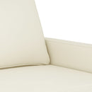 sofasæt 4 dele med puder velour cremefarvet