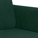 sofasæt 2 dele velour mørkegrøn